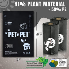 PET N PET plant-based dog bags promote eco-friendly reliability