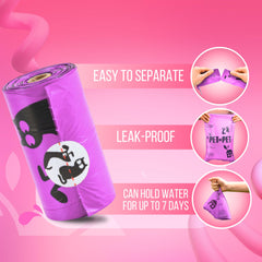 PET N PET poop bags fit standard dispensers for quick cleanup