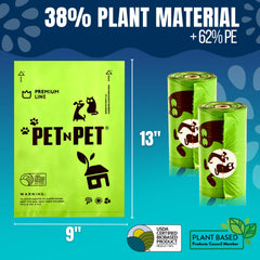 Pet N Pet unscented dog poop bags for discreet waste management
