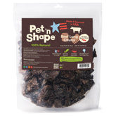 Pet 'n Shape Beef Lung Chunx bag shows crunchy USA-made treats for training rewards.