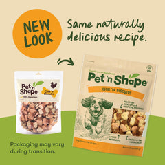 Pet 'n Shape Chik 'n Wrapped Biscuits dual-texture reward for dogs