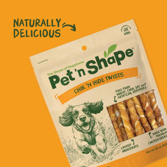Pet 'n Shape Hide Twists resealable bag preserves freshness