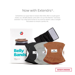 Pet Parents Extendrs provide extra inch for a better fit and reduced leaks.