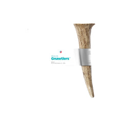 Pet Parents Gnawtlers elk antler chew packaging showcases premium quality and freshness.