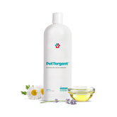 Pet Parents PetTergent bottle and label highlighting pet-safe detergent for stains.