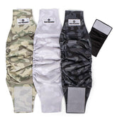 Pet Parents washable belly band for male dogs in black, reusable protection for daily adventures.