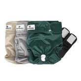 Pet Parents Washable Dog Diapers 3-Pack packaging for eco-friendly care