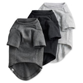 Pet Passion Toby 3-pack gray ombre T-shirt for dogs, soft and breathable daily wear.