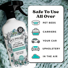Pet-Pourri mist in a room to improve air freshness quickly.