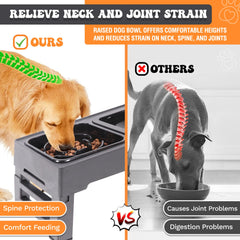 Pet Power no-spill water bowl reduces splashes and keeps fur dry.