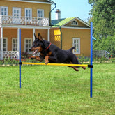 Pet Prime dog agility jump with adjustable height for backyard training and coordination