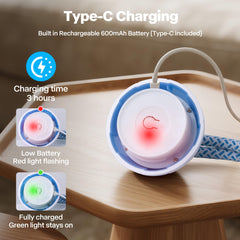 Pet Prime fast mode yellow light encourages energetic chasing for dogs.