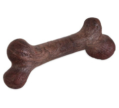 Pet Qwerks Dinosaur BarkBone 11-inch chew for aggressive chewers promotes extended playtime.