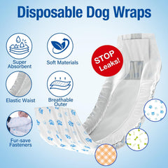 Pet Soft wraps with three patterns for variety during wear.