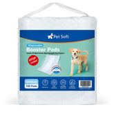 Pet Soft dog diaper liner medium 100ct blue pack for wrap protection