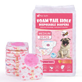 Pet Soft medium dog diaper for a secure, comfortable fit.