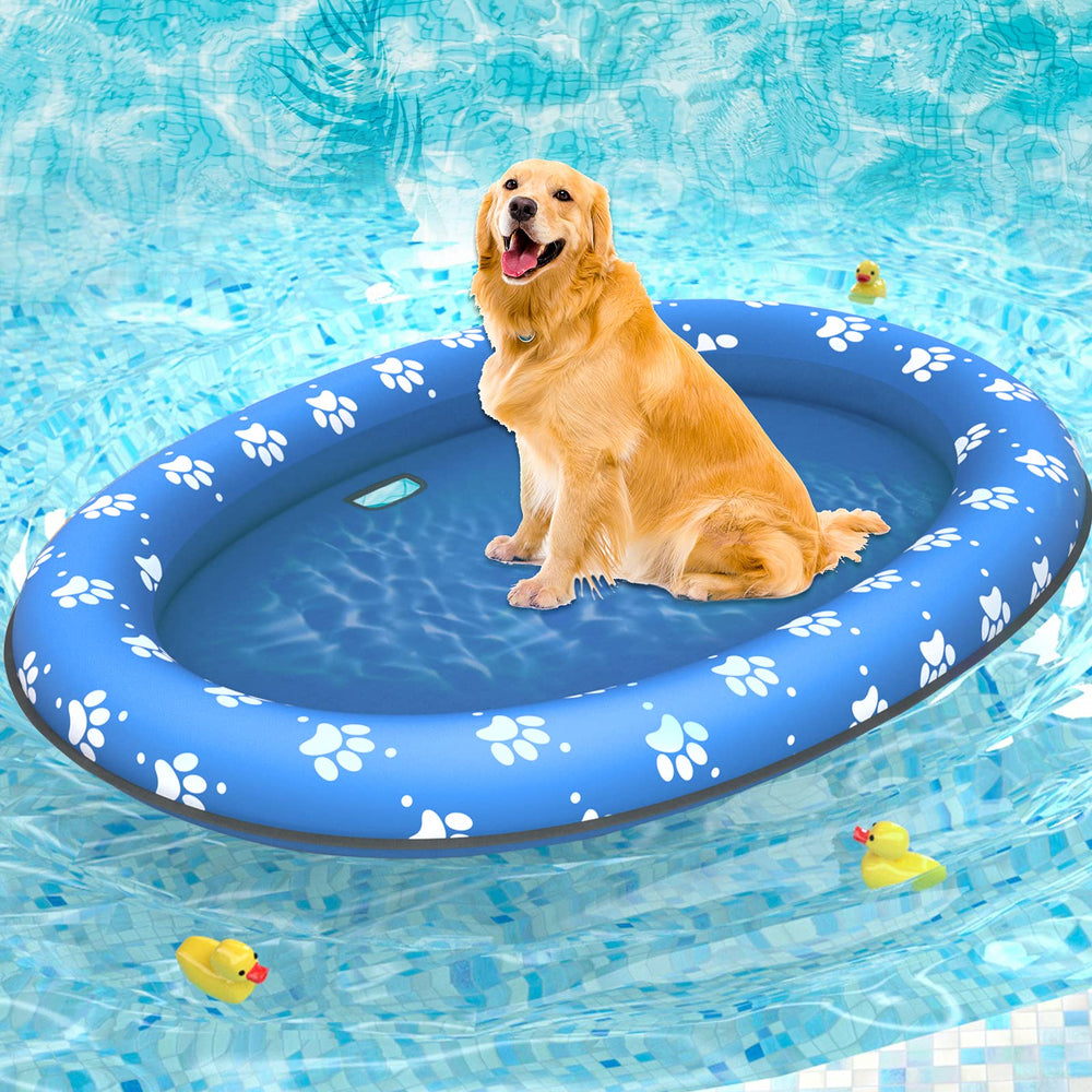 Pet Soft dog float raft with cute design for safe summer water play