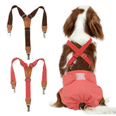 Pet Soft dog suspenders pack demonstrates the 2-pack design for secure diapering.