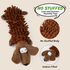Pet Soft dual-squeaker dog toy for engaging chewing sessions