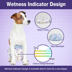 Pet Soft ultra-absorbent core provides quick absorption and comfort.