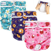 Pet Soft diapers with XL waist for a secure fit on large dogs.