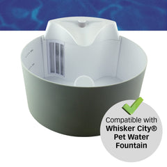 PET STANDARD activated carbon layer detail promotes clearer water.