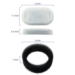 PET STANDARD PLWF003 filter A installed in a stainless steel fountain