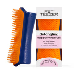 Pet Teezer detangling brush close-up showing two tier teeth for detangling