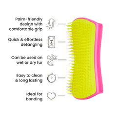 Pet Teezer bath brush used with shampoo to boost cleansing