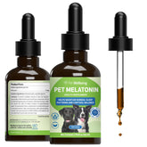 Pet Wellbeing Pet Melatonin for Dogs bottle promotes calm sleep and balanced routines