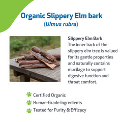 Pet Wellbeing Slippery Elm dropper tip for precise, gentle administration.