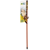 Pet Zone Play-N-Squeak Tether Teaser Wand with lifelike mouse for engaging indoor play.