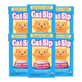 PetAg Cat-Sip real milk treat bottle on shelf, easy-digest option for cats