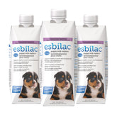 PetAg Esbilac puppy milk replacer bottle with resealable packaging for freshness.