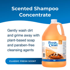 PetAg Fresh 'n Clean shampoo infused with vitamin E and aloe for skin-friendly moisture.