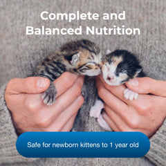 PetAg KMR easy-digest powder with fiber blend promotes gentle digestion in kittens.
