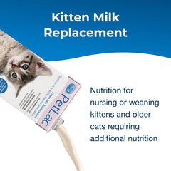 PetLac milk replacement formula label highlighting kitten nutrition