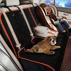 Petalage back seat dog seat cover creates a safe travel space.