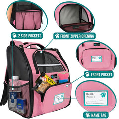 PetAmi airline approved pet backpack with safety buckle for secure travel.