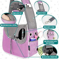 PetAmi breathable mesh panels ensure airflow during outings.