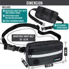 PetAmi bungee leash handle provides comfortable control during jogs.