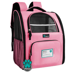 PetAmi dog backpack carrier interior view showing roomy space for pets on the move.