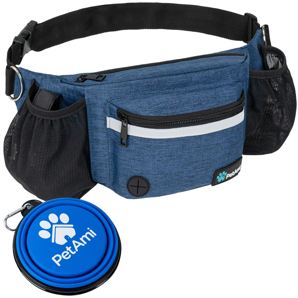 PetAmi dog fanny pack with collapsible bowl for on-the-go hydration