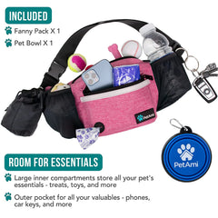 PetAmi collapsible bowl included for easy water breaks during adventures.