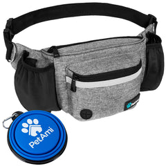 PetAmi Dog Fanny Pack front pocket for quick access to treats during walks.