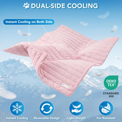 PetAmi cooling mat with plush padding for soft lounging