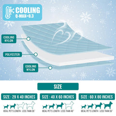 PetAmi Premium Cooling Dog Blanket on sofa, reduces fur transfer