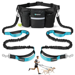 PetAmi premium hands-free leash for two dogs, ideal for effortless walking and running.