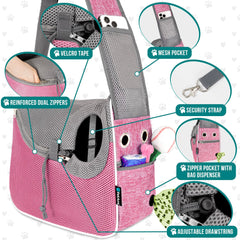 PetAmi removable sherpa bed within the carrier for cozy naps