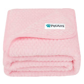 PetAmi waterproof dog blanket on a sofa provides leakproof protection.